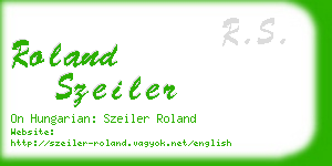 roland szeiler business card